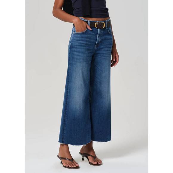 NEW CITIZENS OF HUMANITY lyra wide leg crop jean in ambry - Picture 4 of 5